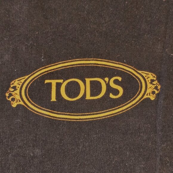 TOD'S Italy Brown Shoe Bag Drawstring Dust Cover Storage Pouch - Picture 3 of 5